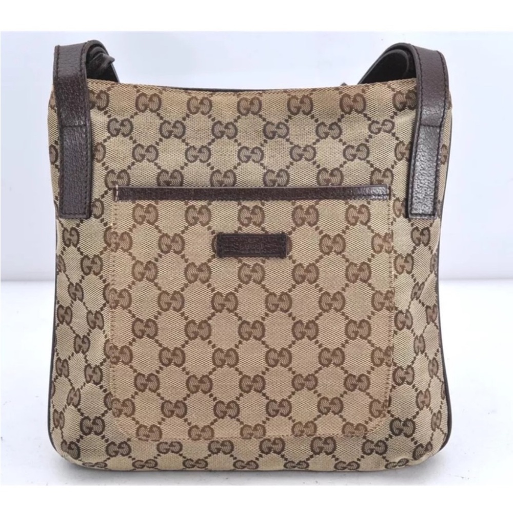 EXCELLENT CONDITION! Authentic Gucci Messenger Signature Crossbody Shoulder Bag - Picture 3 of 16